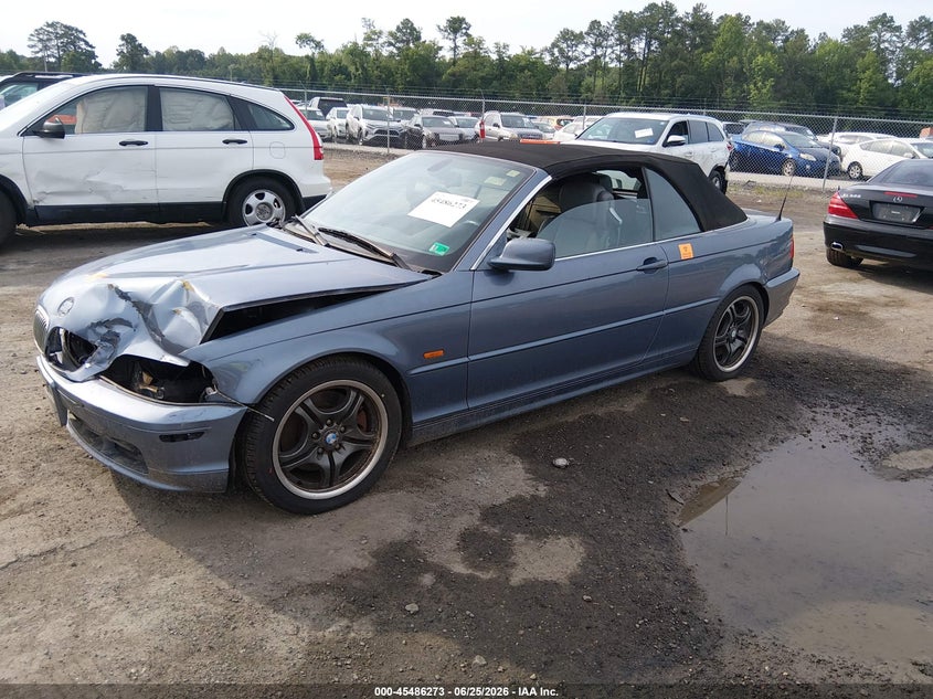 2001 BMW 3er VIN WBABS53491JU83818 IAAI salvage auction — FRONT END, Clear (Virginia), sold $300 on 2026-07-24 (photo 2)