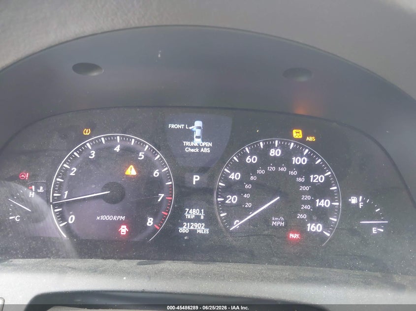 2008 Lexus Ls 460 VIN JTHGL46F685027953 IAAI salvage auction — NORMAL WEAR, Repossession Paperwork (South Carolina), sold $675 on 2026-07-21 (photo 7)