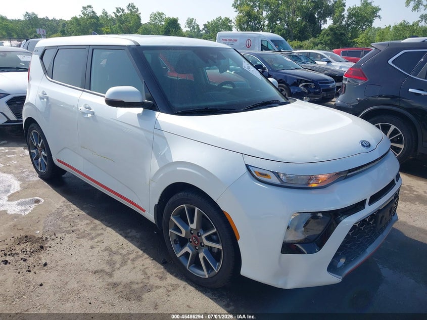 2020 Kia Soul VIN KNDJ63AU7L7015256 IAAI salvage auction — HAIL, Salvage (Ohio), sold $6,525 on 2026-07-14 (photo 1)
