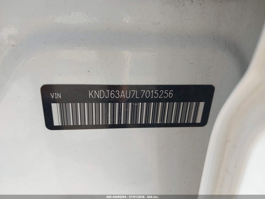 2020 Kia Soul VIN KNDJ63AU7L7015256 IAAI salvage auction — HAIL, Salvage (Ohio), sold $6,525 on 2026-07-14 (photo 9)