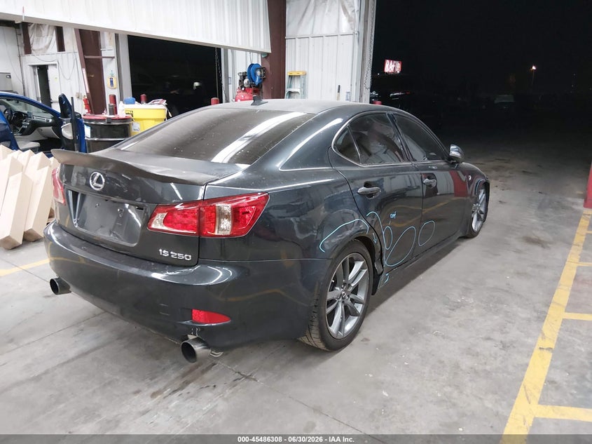 2011 Lexus Is 250 VIN JTHBF5C26B5138695 IAAI salvage auction — SIDE, Salvage (Arizona), sold $950 on 2026-07-21 (photo 4)
