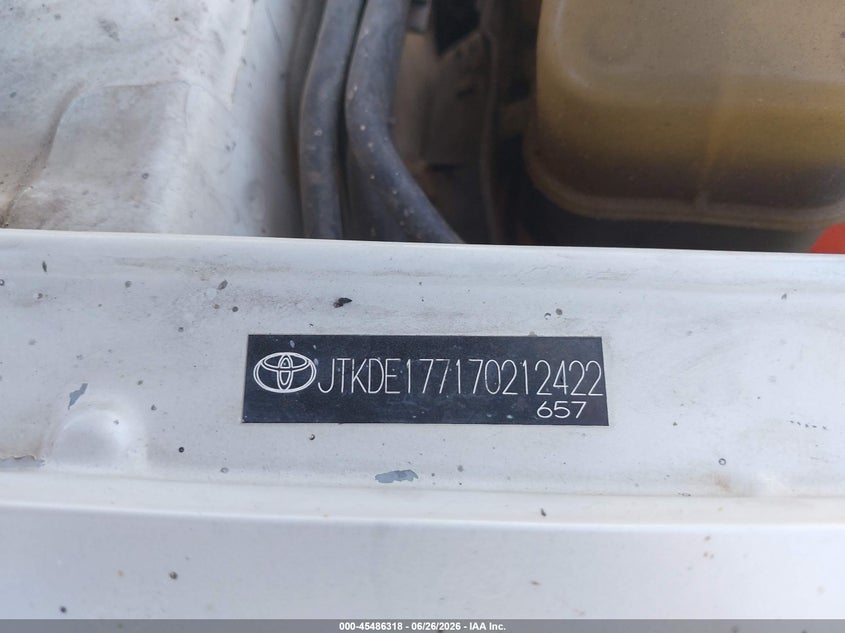 2007 Scion Tc VIN JTKDE177170212422 IAAI salvage auction — LEFT SIDE, Salvage (California), sold $400 on 2026-07-28 (photo 9)