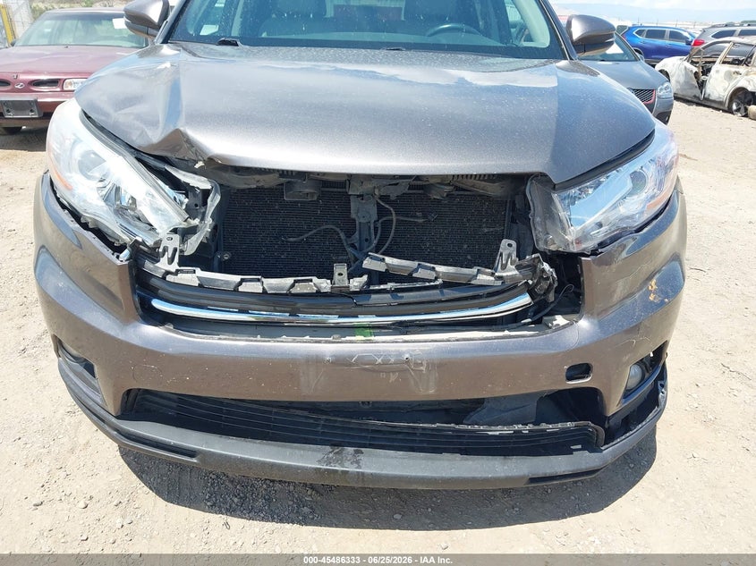 2016 Toyota Highlander VIN 5TDJKRFH7GS352080 IAAI salvage auction — FRONT END, Salvage (Colorado), sold $4,850 on 2026-07-29 (photo 6)
