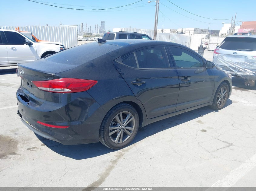 2018 Hyundai Elantra VIN 5NPD84LF4JH214821 IAAI salvage auction — REAR END, Salvage (California), sold $1,850 on 2026-07-29 (photo 4)