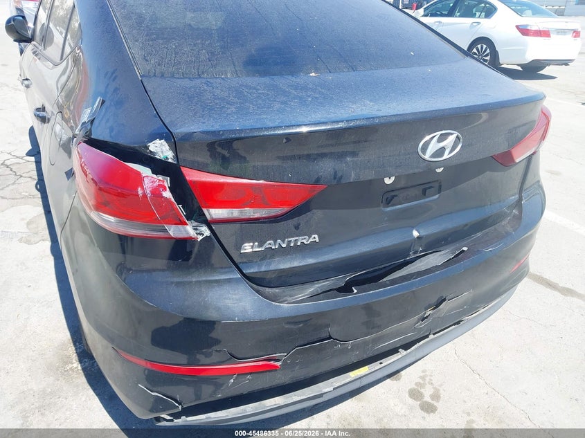 2018 Hyundai Elantra VIN 5NPD84LF4JH214821 IAAI salvage auction — REAR END, Salvage (California), sold $1,850 on 2026-07-29 (photo 6)