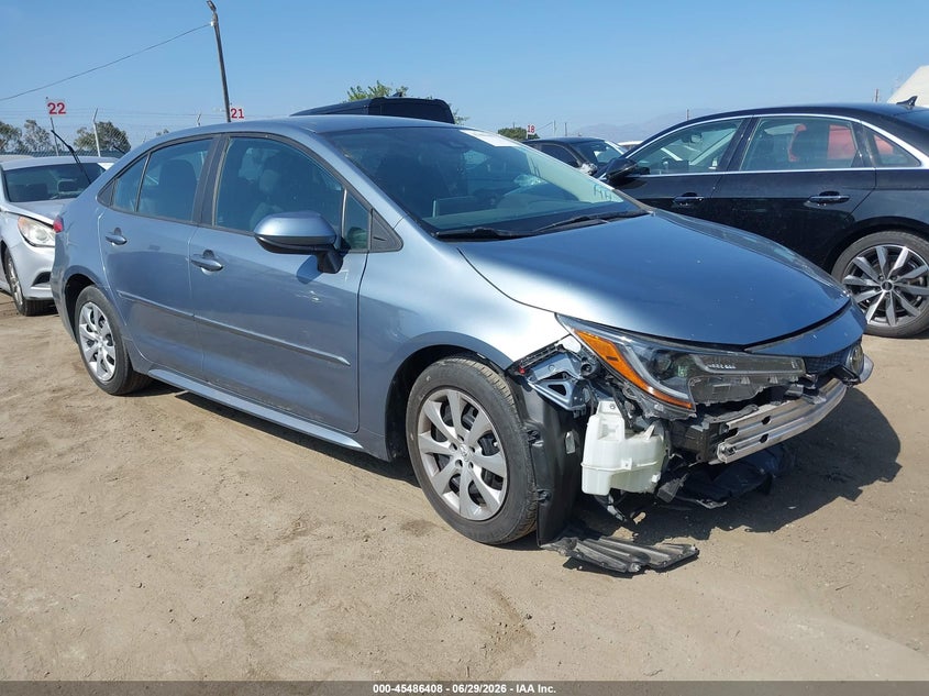 2020 Toyota Corolla VIN 5YFEPRAE9LP065648 IAAI salvage auction — LEFT FRONT, Salvage Title, sold $4,400 on 2026-07-22 (photo 1)