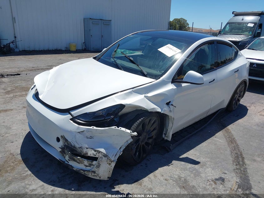 2023 Tesla Model y VIN 7SAYGDEFXPF601532 IAAI salvage auction — FRONT END, Salvage (California), sold $25 on 2026-07-30 (photo 2)