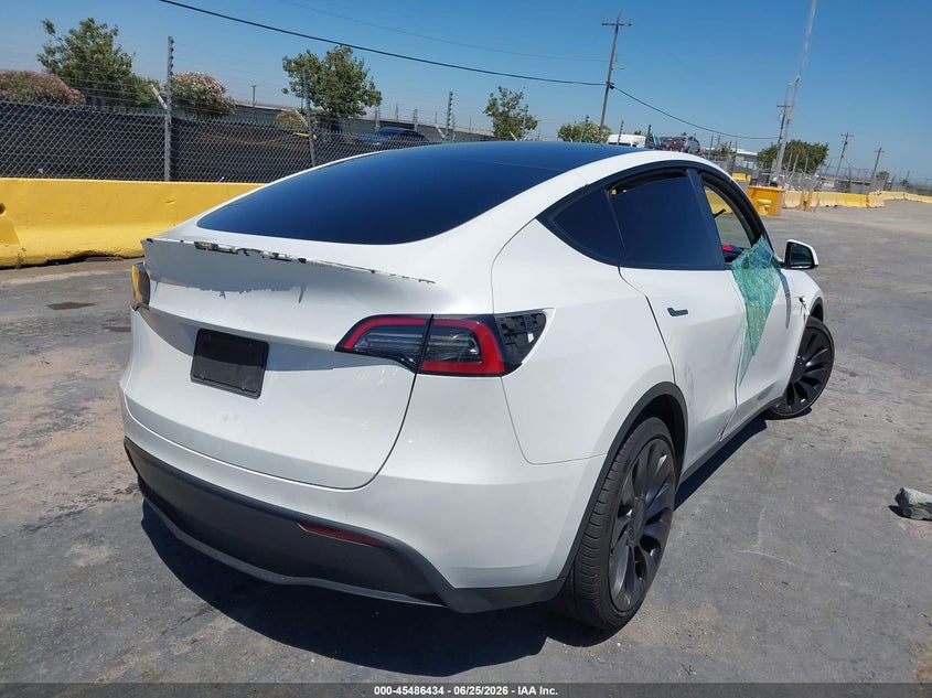 2023 Tesla Model y VIN 7SAYGDEFXPF601532 IAAI salvage auction — FRONT END, Salvage (California), sold $25 on 2026-07-30 (photo 4)
