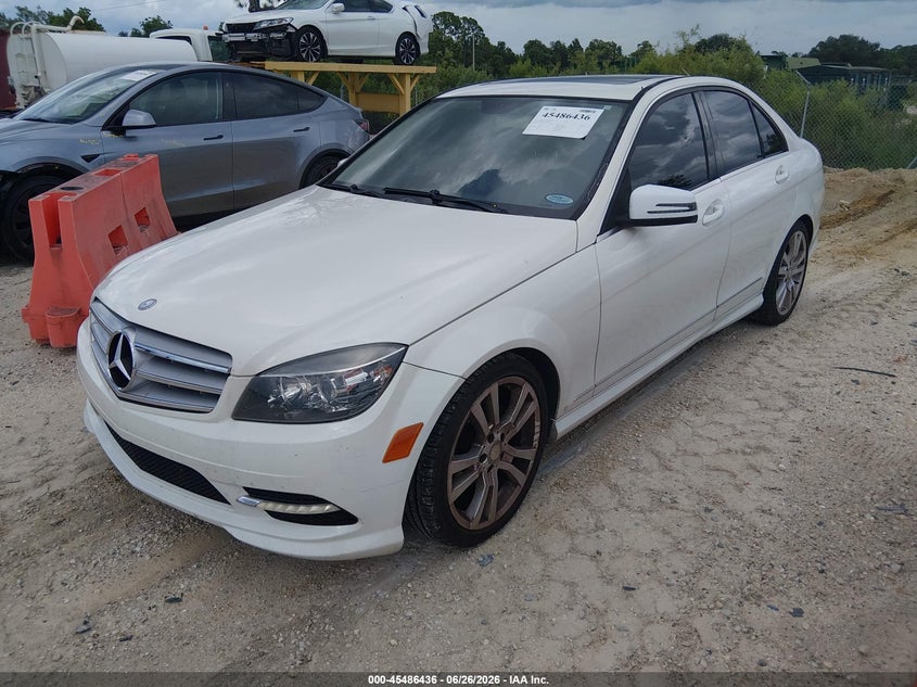 2011 Mercedes-benz C class VIN WDDGF5EB2BF654721 IAAI salvage auction — NORMAL WEAR, Clear (Florida), sold $1,900 on 2026-07-07 (photo 2)