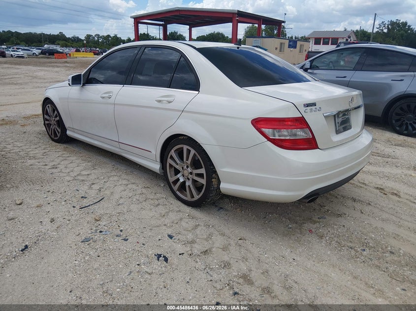 2011 Mercedes-benz C class VIN WDDGF5EB2BF654721 IAAI salvage auction — NORMAL WEAR, Clear (Florida), sold $1,900 on 2026-07-07 (photo 3)