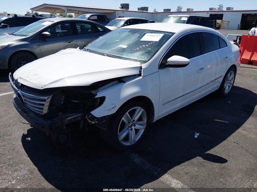 2013 Volkswagen Cc VIN WVWBN7AN9DE549721 IAAI salvage auction — NORMAL WEAR, Clear (Nevada), sold $1,050 on 2026-07-17 (photo 2)