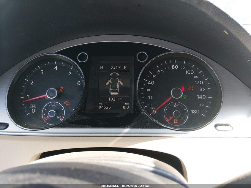 2013 Volkswagen Cc VIN WVWBN7AN9DE549721 IAAI salvage auction — NORMAL WEAR, Clear (Nevada), sold $1,050 on 2026-07-17 (photo 7)