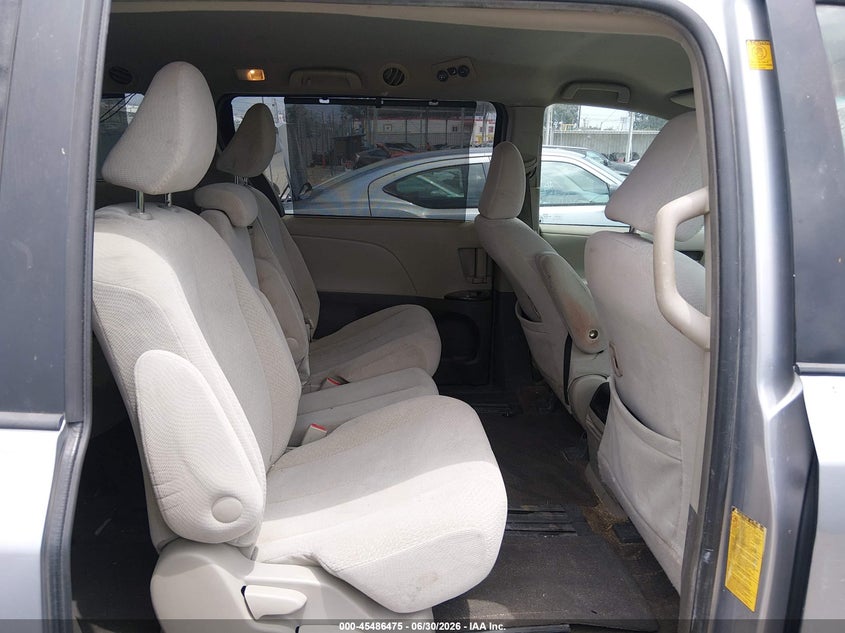 2012 Toyota Sienna VIN 5TDKK3DC4CS259195 IAAI salvage auction — REAR END, Salvage (California), sold $3,000 on 2026-07-29 (photo 8)