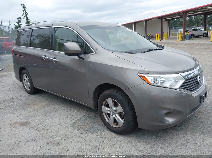 2017 Nissan Quest VIN JN8AE2KP9H9165407 IAAI salvage auction — INTERIOR BURN, Bill Of Sale (Washington), sold $1,150 on 2026-07-15 (photo 1)