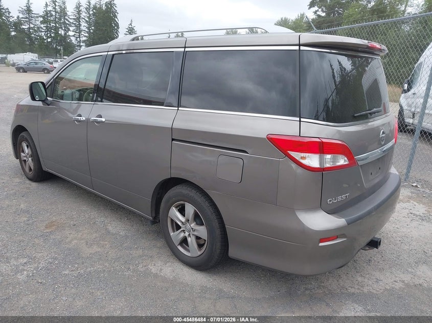 2017 Nissan Quest VIN JN8AE2KP9H9165407 IAAI salvage auction — INTERIOR BURN, Bill Of Sale (Washington), sold $1,150 on 2026-07-15 (photo 3)
