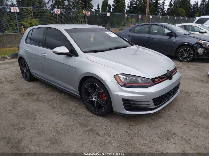 2015 Volkswagen Golf gti VIN 3VW547AU9FM095410 IAAI salvage auction — NORMAL WEAR, Clear (Washington), sold $6,100 on 2026-07-08 (photo 1)