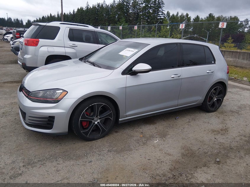 2015 Volkswagen Golf gti VIN 3VW547AU9FM095410 IAAI salvage auction — NORMAL WEAR, Clear (Washington), sold $6,100 on 2026-07-08 (photo 2)