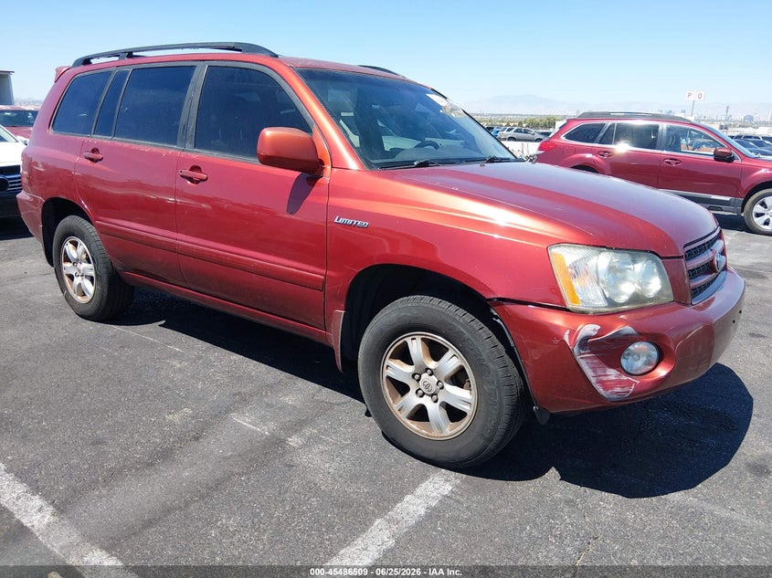 2002 Toyota Highlander VIN JTEHF21A420089042 IAAI salvage auction — NORMAL WEAR, Clear (Nevada), sold $250 on 2026-07-18 (photo 1)
