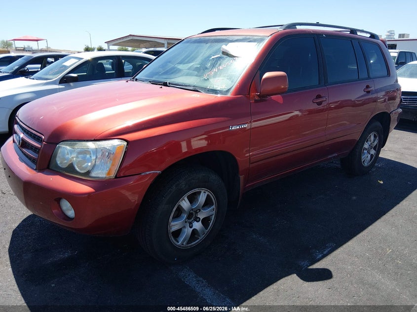 2002 Toyota Highlander VIN JTEHF21A420089042 IAAI salvage auction — NORMAL WEAR, Clear (Nevada), sold $250 on 2026-07-18 (photo 2)