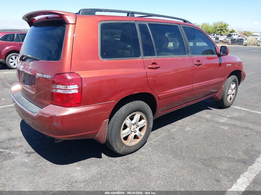 2002 Toyota Highlander VIN JTEHF21A420089042 IAAI salvage auction — NORMAL WEAR, Clear (Nevada), sold $250 on 2026-07-18 (photo 4)