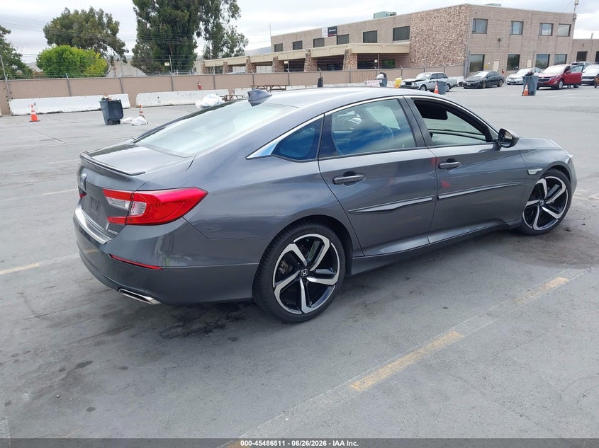 2018 Honda Accord VIN 1HGCV1F37JA079007 IAAI salvage auction — LEFT FRONT, Salvage (California), sold $5,100 on 2026-07-09 (photo 4)