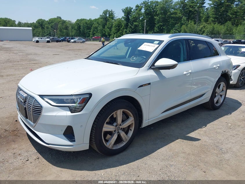 2019 Audi E-tron VIN WA1LAAGEXKB022848 IAAI salvage auction — REAR END, Salvage (Massachusetts), sold $13,200 on 2026-08-07 (photo 2)