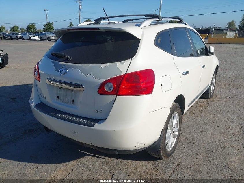 2012 Nissan Rogue VIN JN8AS5MT0CW270013 IAAI salvage auction — FRONT END, Salvage Title, sold $1,000 on 2026-07-30 (photo 4)