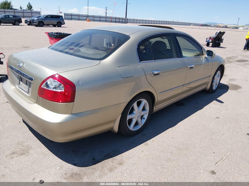 2003 Infiniti Q45 VIN JNKBF01A33M102841 IAAI salvage auction — NORMAL WEAR, Clear (Colorado), sold $175 on 2026-07-08 (photo 4)
