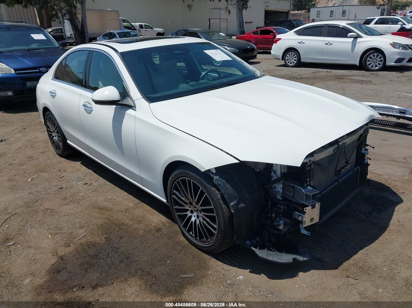 2023 Mercedes-benz C-klasse VIN W1KAF4GB9PR084557 IAAI salvage auction — FRONT END, Salvage (California), sold $16,350 on 2026-07-20 (photo 1)