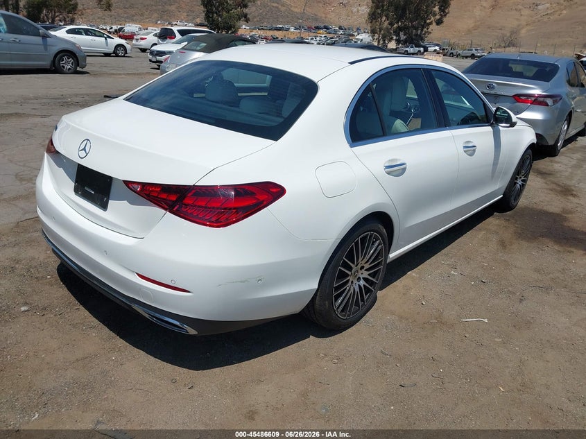 2023 Mercedes-benz C-klasse VIN W1KAF4GB9PR084557 IAAI salvage auction — FRONT END, Salvage (California), sold $16,350 on 2026-07-20 (photo 4)