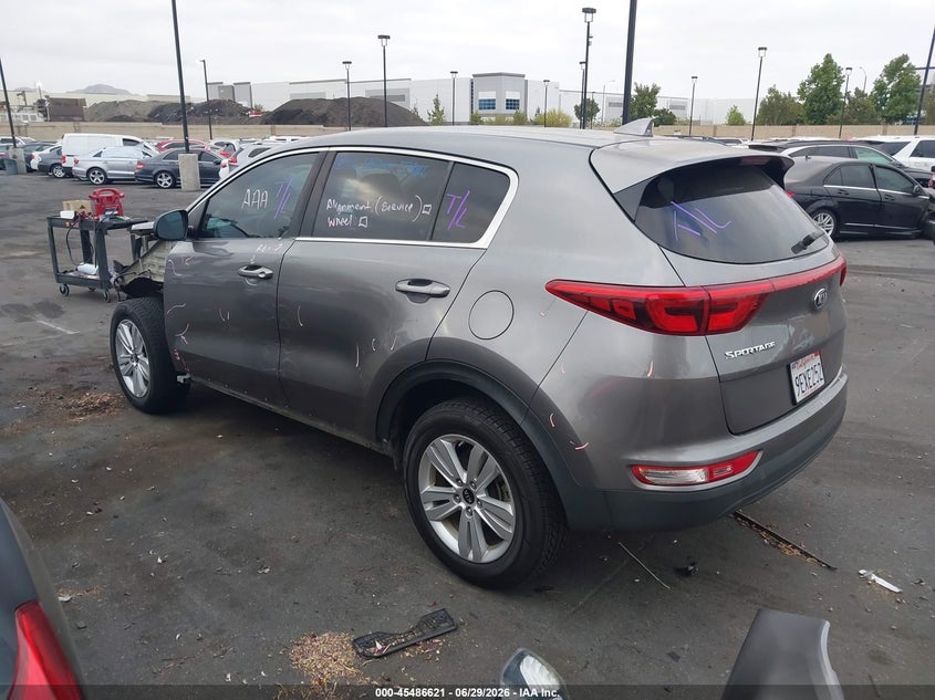 2018 Kia Sportage VIN KNDPM3AC7J7429819 IAAI salvage auction — LEFT FRONT, Salvage Title, sold $1,900 on 2026-07-13 (photo 3)