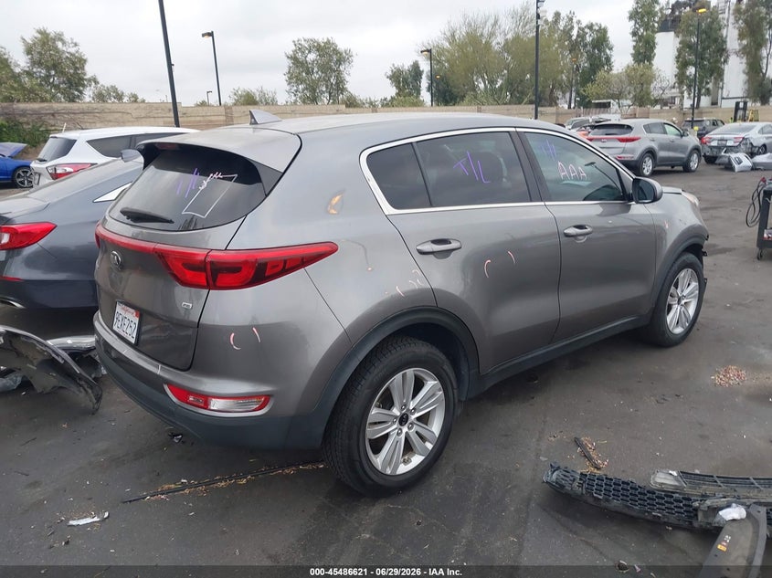 2018 Kia Sportage VIN KNDPM3AC7J7429819 IAAI salvage auction — LEFT FRONT, Salvage Title, sold $1,900 on 2026-07-13 (photo 4)