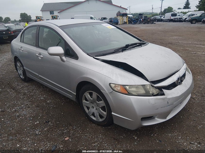 2010 Honda Civic VIN 2HGFA1E56AH566423 IAAI salvage auction — RIGHT FRONT, Salvage (Pennsylvania), sold $950 on 2026-07-29 (photo 1)