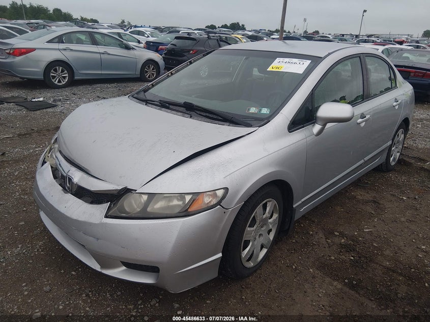 2010 Honda Civic VIN 2HGFA1E56AH566423 IAAI salvage auction — RIGHT FRONT, Salvage (Pennsylvania), sold $950 on 2026-07-29 (photo 2)
