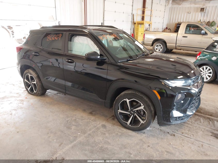 2022 Chevrolet Trailblazer VIN KL79MTSL9NB076149 IAAI salvage auction — UNDERCARRIAGE, Clear (Michigan), sold $7,375 on 2026-09-02 (photo 1)