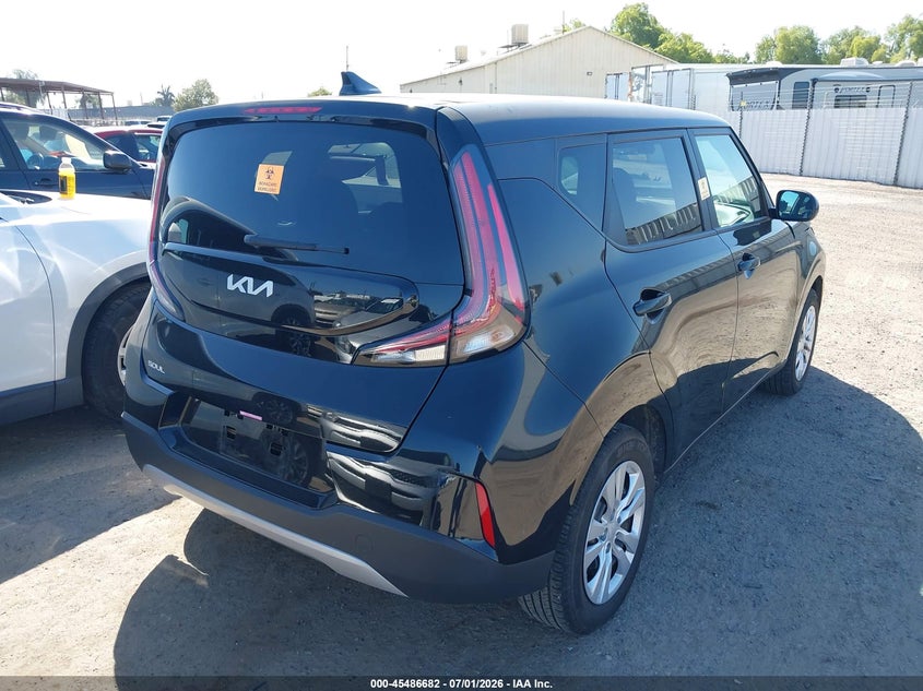 2025 Kia Soul VIN KNDJ23AU7S7250976 IAAI salvage auction — FRONT END, Salvage (California), sold $25 on 2026-07-21 (photo 4)