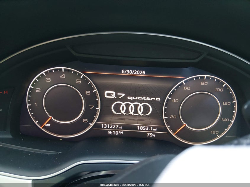2019 Audi Q7 VIN WA1LHAF70KD027415 IAAI salvage auction — RIGHT FRONT, Salvage (Arizona), sold $3,050 on 2026-07-30 (photo 7)