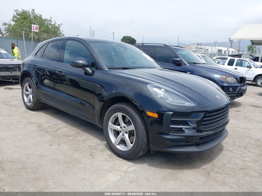 2019 Porsche Macan VIN WP1AA2A52KLB05341 IAAI salvage auction — LEFT FRONT, Salvage (California), sold $13,500 on 2026-07-29 (photo 1)