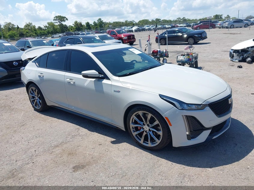 2021 Cadillac Ct5 VIN 1G6DR5RW5M0130196 IAAI salvage auction — REAR END, Rebuildable (Florida), sold $8,650 on 2026-07-30 (photo 1)
