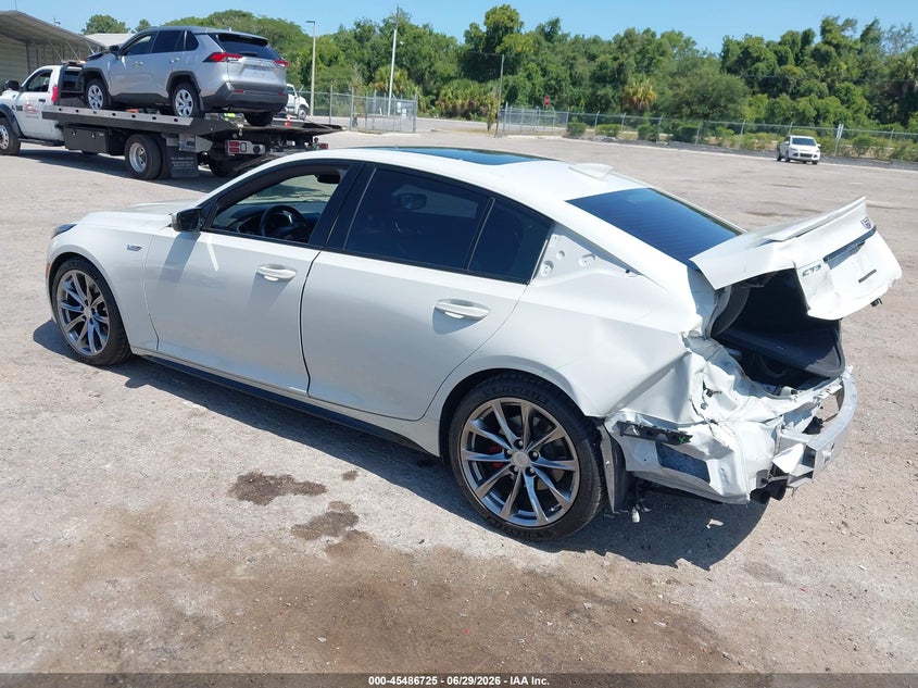 2021 Cadillac Ct5 VIN 1G6DR5RW5M0130196 IAAI salvage auction — REAR END, Rebuildable (Florida), sold $8,650 on 2026-07-30 (photo 3)