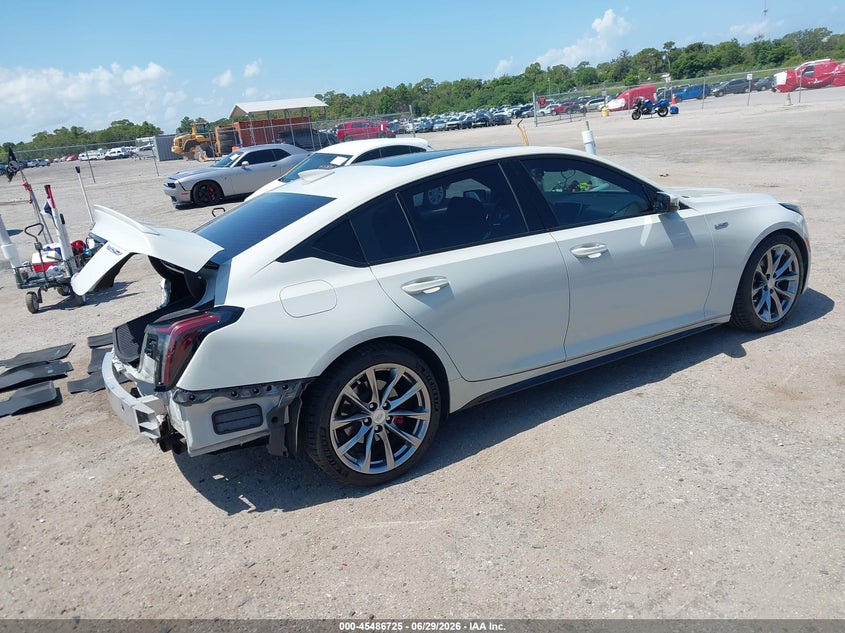 2021 Cadillac Ct5 VIN 1G6DR5RW5M0130196 IAAI salvage auction — REAR END, Rebuildable (Florida), sold $8,650 on 2026-07-30 (photo 4)