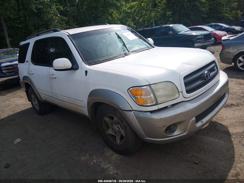 2002 Toyota Sequoia VIN 5TDZT34A02S128841 IAAI salvage auction — NORMAL WEAR, Clear (Virginia), sold $950 on 2026-07-29 (photo 1)