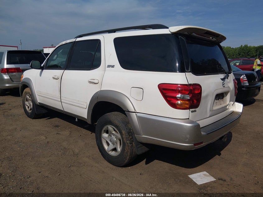 2002 Toyota Sequoia VIN 5TDZT34A02S128841 IAAI salvage auction — NORMAL WEAR, Clear (Virginia), sold $950 on 2026-07-29 (photo 3)