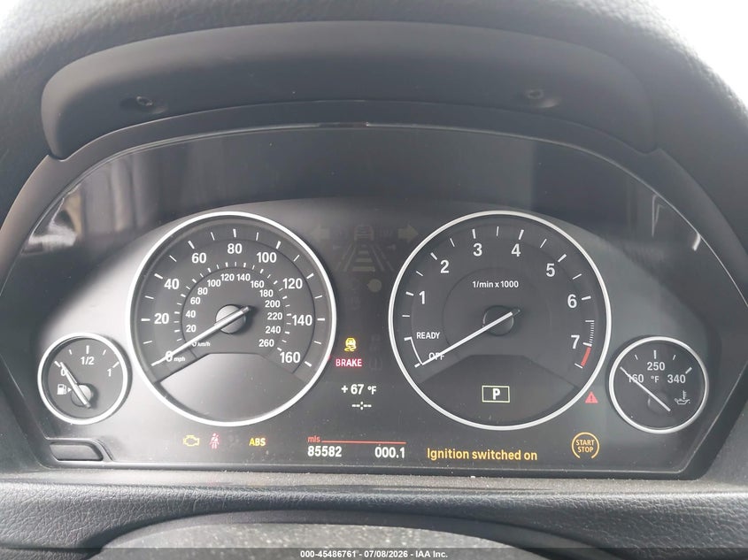 2013 BMW 3er VIN WBA3B5C5XDF598402 IAAI salvage auction — FRONT END, Salvage Title, sold $700 on 2026-07-22 (photo 7)