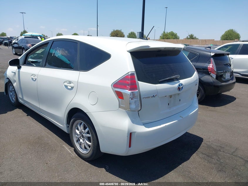 2015 Toyota Prius v VIN JTDZN3EU2FJ019187 IAAI salvage auction — LEFT FRONT, Salvage Title, sold $2,150 on 2026-07-12 (photo 3)