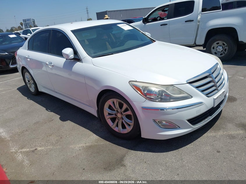 2013 Hyundai Genesis VIN KMHGC4DD9DU257839 IAAI salvage auction — NORMAL WEAR, Clear - Dealer Only (California), sold $1,100 on 2026-07-09 (photo 1)