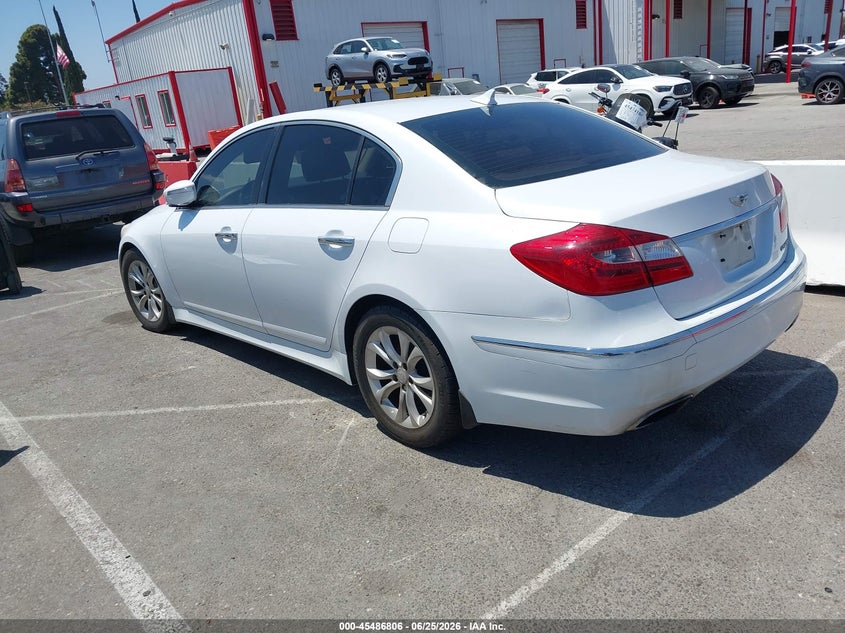 2013 Hyundai Genesis VIN KMHGC4DD9DU257839 IAAI salvage auction — NORMAL WEAR, Clear - Dealer Only (California), sold $1,100 on 2026-07-09 (photo 3)