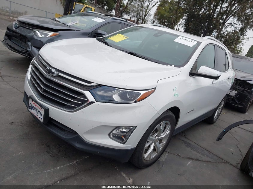 2021 Chevrolet Equinox VIN 3GNAXNEV7MS167124 IAAI salvage auction — REAR END, Salvage Certificate (California), sold $6,000 on 2026-07-11 (photo 2)
