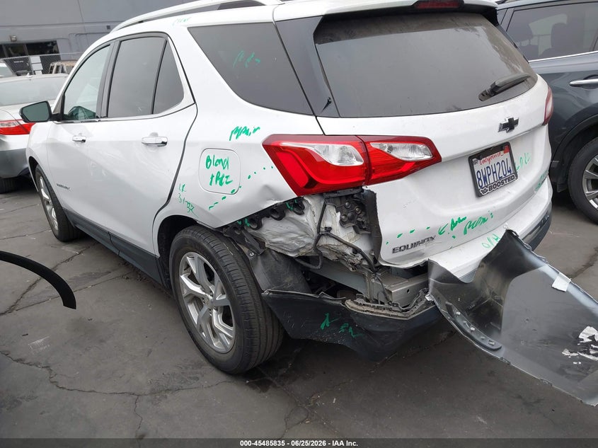 2021 Chevrolet Equinox VIN 3GNAXNEV7MS167124 IAAI salvage auction — REAR END, Salvage Certificate (California), sold $6,000 on 2026-07-11 (photo 3)