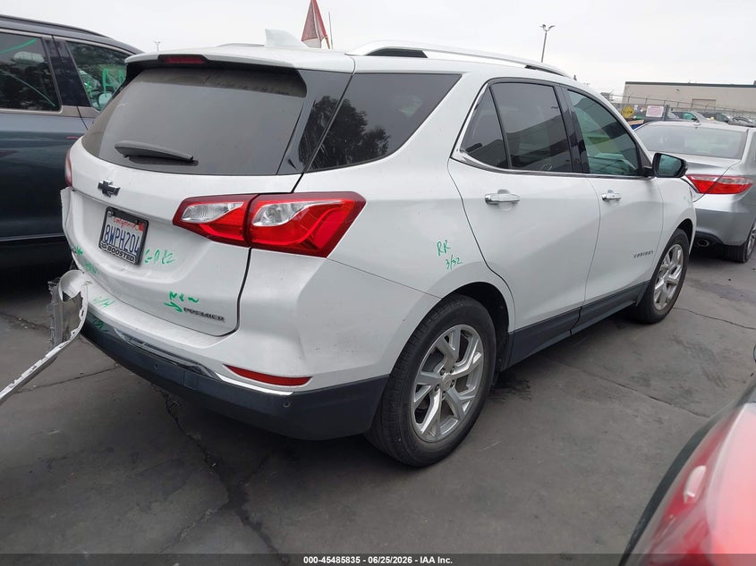 2021 Chevrolet Equinox VIN 3GNAXNEV7MS167124 IAAI salvage auction — REAR END, Salvage Certificate (California), sold $6,000 on 2026-07-11 (photo 4)